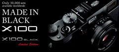<b>日本富士發(fā)售X100黑色限量一萬臺預(yù)售達(dá)1700美金！</b>