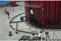 <b>蘋果在上海的新址已經(jīng)開始外觀籌備了預(yù)計10月底可開業(yè)！</b>